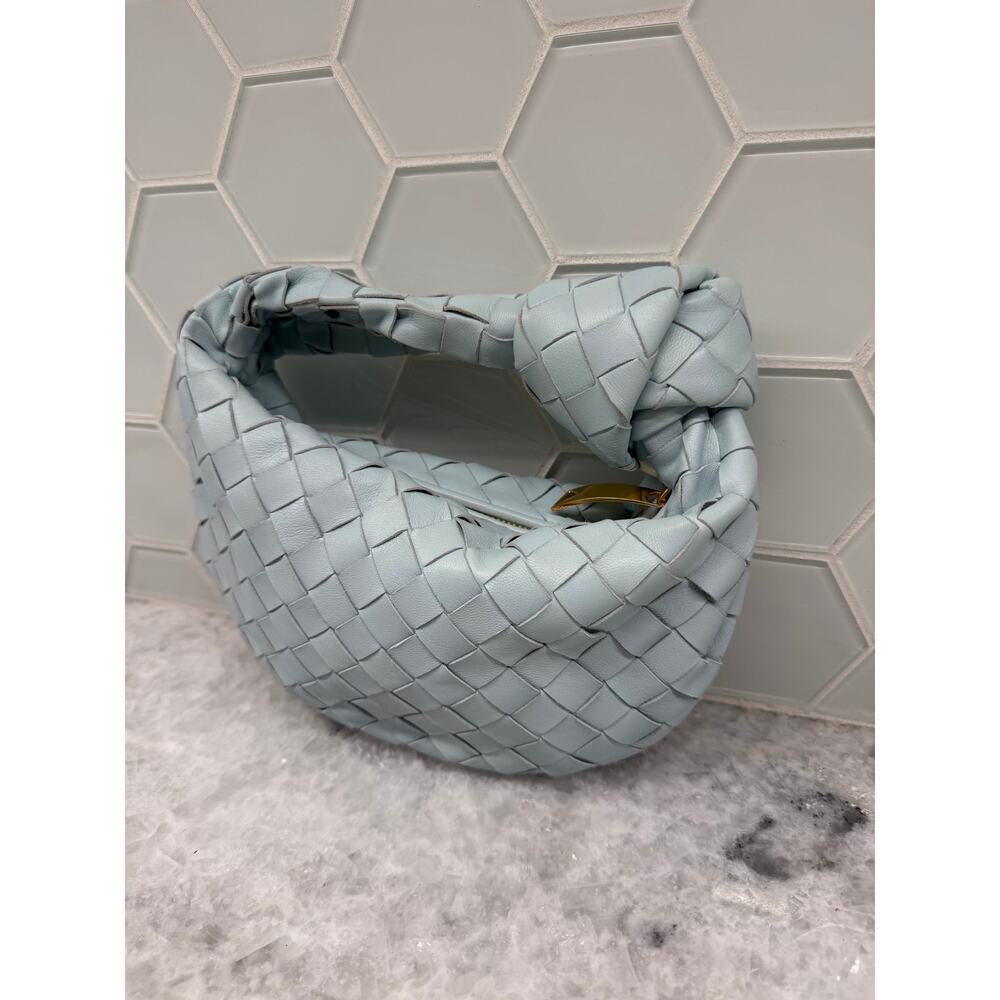 BOTTEGA VENETA - LIGHT BLUE MINI JODIE BAG - Picture 2 of 10